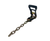 MEGA Black 2" Ratchet Handle with 12 inch Chain Tail