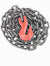3/8 x 10 ft G80 Chain with ONE grab Hook and BLANK END
