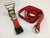 10" Ratchet Flat Hook. W/ Wire D/ring Lasso RED TEC