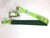 2"x11' E-Track Ratchet Strap w Wheel Chock- LowPro Sleeve- Diamond Weave