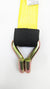 MEGA CHONKER 14,000 lb Yellow Diamond Weave 14 ft Rubber Cleat Wheel Strap with 13.2K Wire Hooks