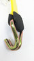 MEGA CHONKER 14,000 lb Yellow Diamond Weave 14 ft Rubber Cleat Wheel Strap with 13.2K Wire Hooks