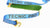 14 FT RED, WHITE, AND BLUE STRAP PACKAGE--36 STRAPS