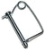 Diaper Pin- Safety Spring Pin 3/8 x 3  Usable Length