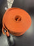 4" X 30' w/ Flat Hook Pumpkin Orange Diamond Weave 5,400 lb WLL
