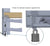 AlumiPro 16 ft 25,000 lb Step Deck Ramp System with Storage Brackets