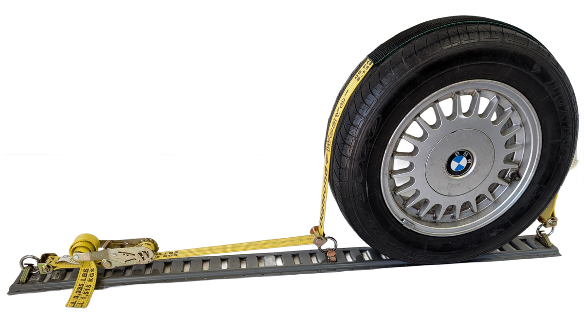 Using Wheel Strap Low-Profile E-Track Wheel Strap w/ 3 Low-Pro Idlers