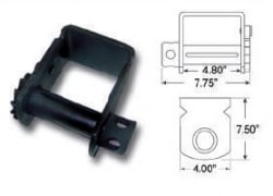 Storable notched sliding Winch for C-Channel