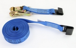 2" x 27' Ratchet Strap Diamond Weave w Flat Hooks