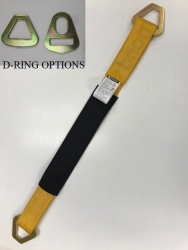 2" x 24" DIAMOND WEAVE Axle Strap with Protective Sleeve (color & hardware options)
