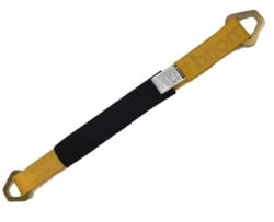 Diamond Weave Axle Strap with Steel Delta Ring Ends - Length and Color Options