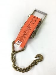 Ratchet Handle (4 Inch) with 18" Chain and Grab Hook Tail