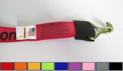 Wire Hook (reinforced eye) Diamond Weave Wheel strap- Options- Colors- Lengths