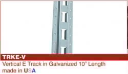 10 ft Galvanized Vertical E-Track