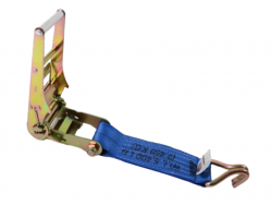 Ratchet Handle with 4" x 12" Professional Grade Standard Webbing with Double J Wire Hook