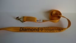 2" x 8' DIAMOND WEAVE Wheel Lift Strap with 5k Double-J Wire Hook (color option)