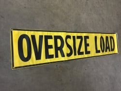 OVERSIZE LOAD Banner 82" by 18"