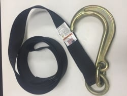 8 inch J hook with 10 ft Diamond Weave Strap