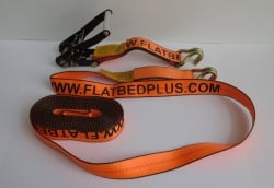 2" x 30' BIG ORANGE RATCHET STRAP Wire Hooks (8 per box) PRICE INCLUDES SHIPPING