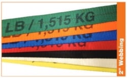 Spool of 300ft 2" webbing (shorter cuts available in options)