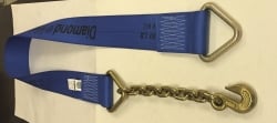 4" x 72" Custom Strap D-Ring to D-Ring Chain Extension 3/8" G70