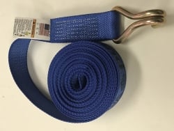 2" x 30' replacement winch strap with double J wire hook Diamond Weave