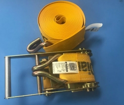 4"x30' Ratchet Assembly- Diamond Weave- with Wire Hooks- Color Options
