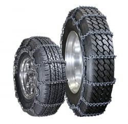V Bar Reinforced Wide Base Single Tire Truck Chains (pair) 3828CAM