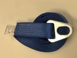 2" x 8' Blue DIAMOND WEAVE Chevron Wheel Lift Strap with Oval Hole