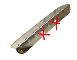 3 foot long Vee Board NO HOLES .100 thick aluminum