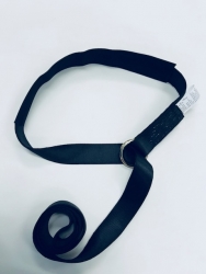 Back In Black 8 Ft Steel O-Ring Lasso Strap With 1.5-3 Ft Cordura Sleeve Option