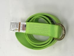 2" x 8' Hi-VIZ Green DIAMOND WEAVE Wheel Lift Lasso Strap with Steel O-Ring