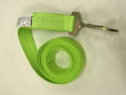 2" x 14' Hi-VIZ Green DIAMOND WEAVE Strap with Twisted Snap Hook