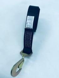 2" x 14' Black DIAMOND WEAVE Strap with Twisted Snap Hook