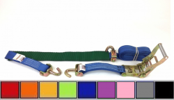 Low Profile 10 FT Diamond Weave -Swivel J Hook Wheel Strap w RATCHET