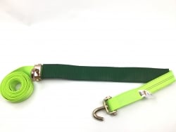 Low Profile 14 FT Diamond Weave Swivel J Hook Wheel Strap-HiViz Green