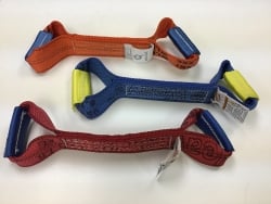14" DIAMOND WEAVE Dog Bone for Rollback / Flatbed Wrecker Strap Tie-Downs (color options)