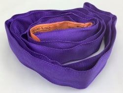 Round Sling Purple 3 ft  2600 lbs Vertical, 5200 lbs Basket WLL