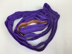 Round Sling Purple 4 ft  2600 lbs Vertical, 5200 lbs Basket WLL