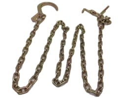 5/16" x 10' Tow Chain with 8" Sport-J / RTJ Cluster Hooks