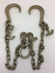 Durabilt 24" V-Bridle Chain with 8" Sport-J / TJ Combo Hook Cluster