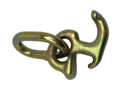 Auto Tie Down R Hook with Welded Ring