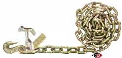 5/16" x 8' G70 Auto Tie-Down Chain with TJ Combo and Grab Hooks