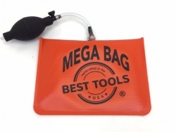 MEGA Orange Air Wedge Lock Out Tool with Urethane Coating on Polyester Bag