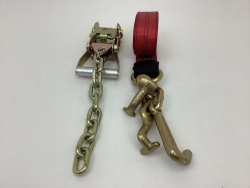 One Set of 10' Red DIAMOND WEAVE Frame Hook Strap with Chain Tail Ratchet Handle and USPS Priority Shipping Included!