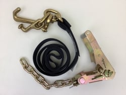 One Set of 10' Black DIAMOND WEAVE Frame Hook Strap with Chain Tail Ratchet Handle and USPS Priority Shipping Included!