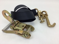 One Set of 10' Black DIAMOND WEAVE Frame Hook Strap with Snap Hook Ratchet Handle and USPS Priority Shipping Included!