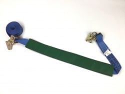 10 ft Auto Tie-Down Strap for E-Track w/Low Profile Tread Grab Sleeve NO RATCHET