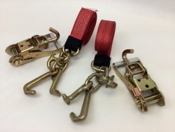 2 Pack of 10' Red DIAMOND WEAVE Frame Hook Straps with Swivel-J Ratchet Handles and USPS Priority Shipping Included!