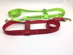 2 Pack of Red & Hi-VIZ Green DIAMOND WEAVE Wheel Lift Straps to fit Jerr-Dan MPL / Element Basket and USPS Priority Shipping Included!